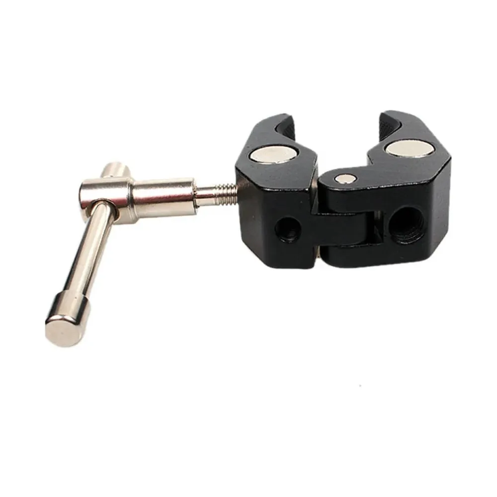 Super clamp, side view with T-handle